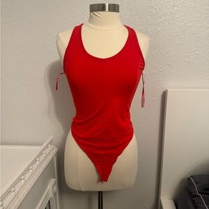 Fashion Nova Red Bodysuit